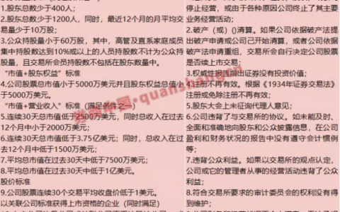 美股退市：纽约交易所退市标准和纳斯达克退市制度