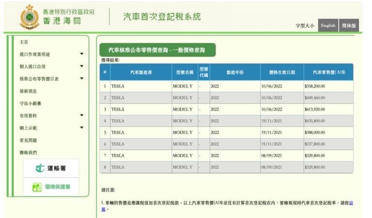 香港 Tesla 加价高达 6.7%  车价已超2020年平均水平