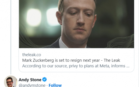扎克伯格被传离职 Meta股价短暂上升