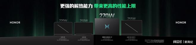 荣耀WIN游戏本发布，刷新行业散热上限，至高270W极致性能输出