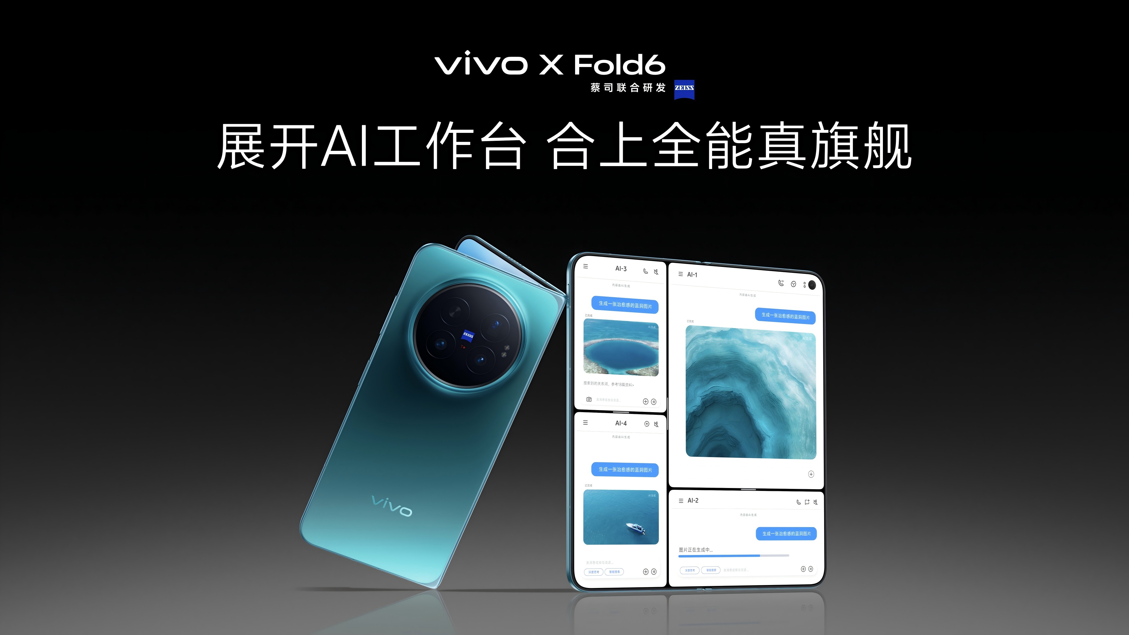 打造AI轻办公神器 vivo X Fold6折叠旗舰新品正式发布