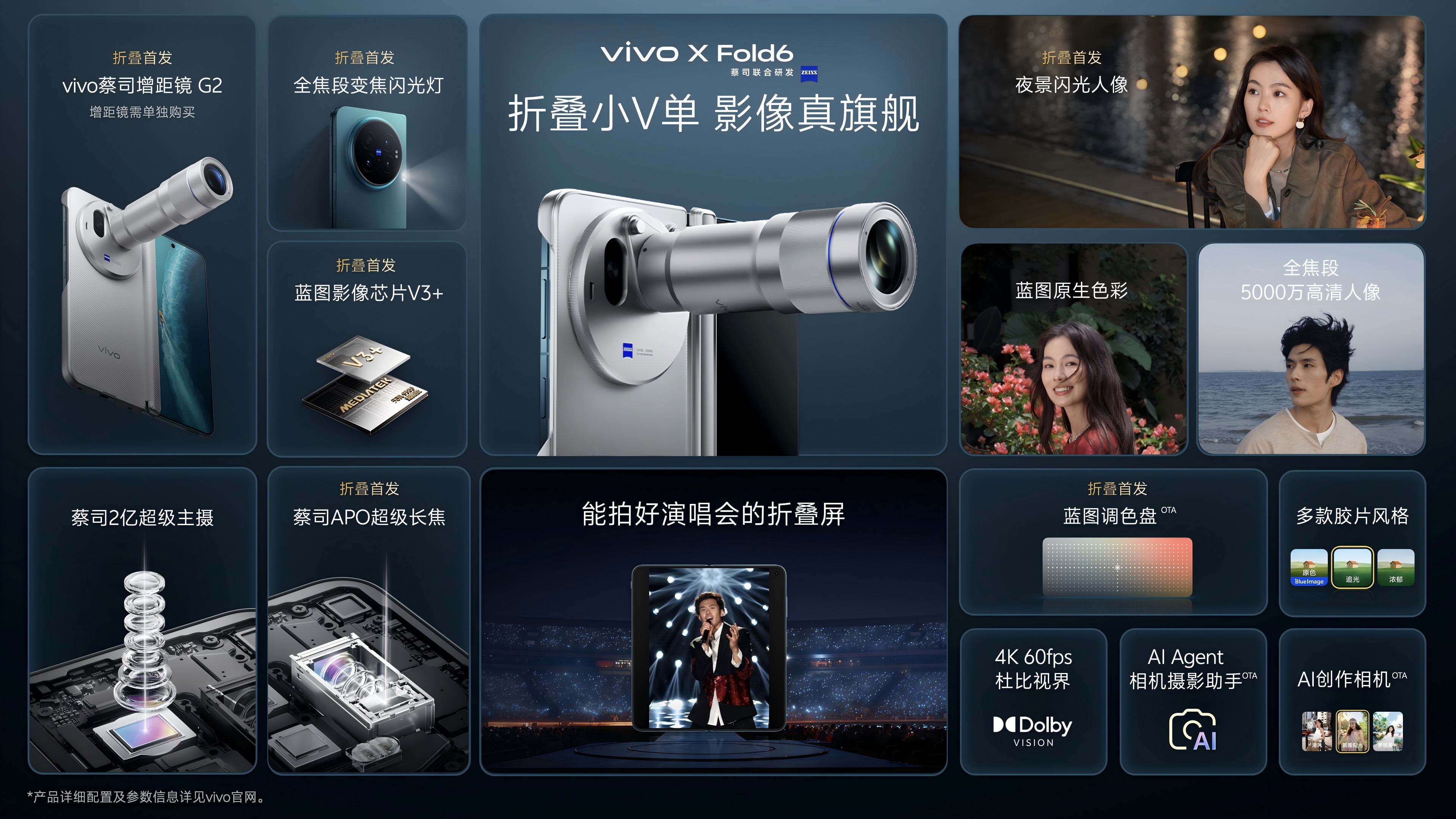 打造AI轻办公神器 vivo X Fold6折叠旗舰新品正式发布
