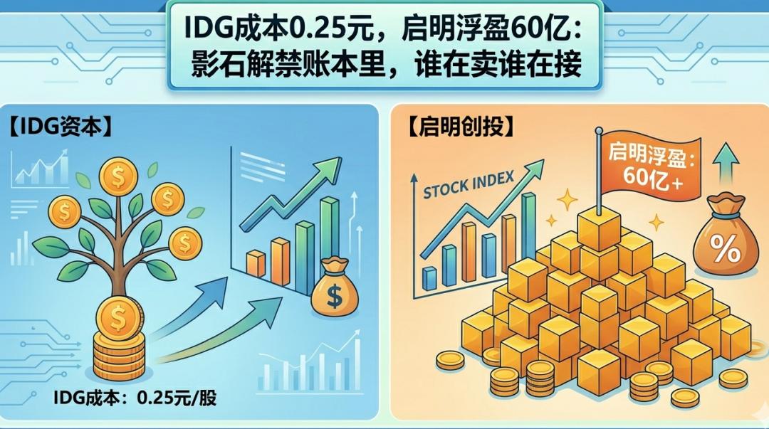 IDG成本0.25元,启明浮盈60亿:影石解禁账本里,谁在卖谁在接