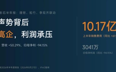 影石半年报：理想、拓竹、李现齐联动，营销声势背后费用高企